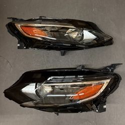 Pair Headlights Assembly 2019-2025 Chevrolet Chevy Malibu LS Halogen Headlamps Right left Side 