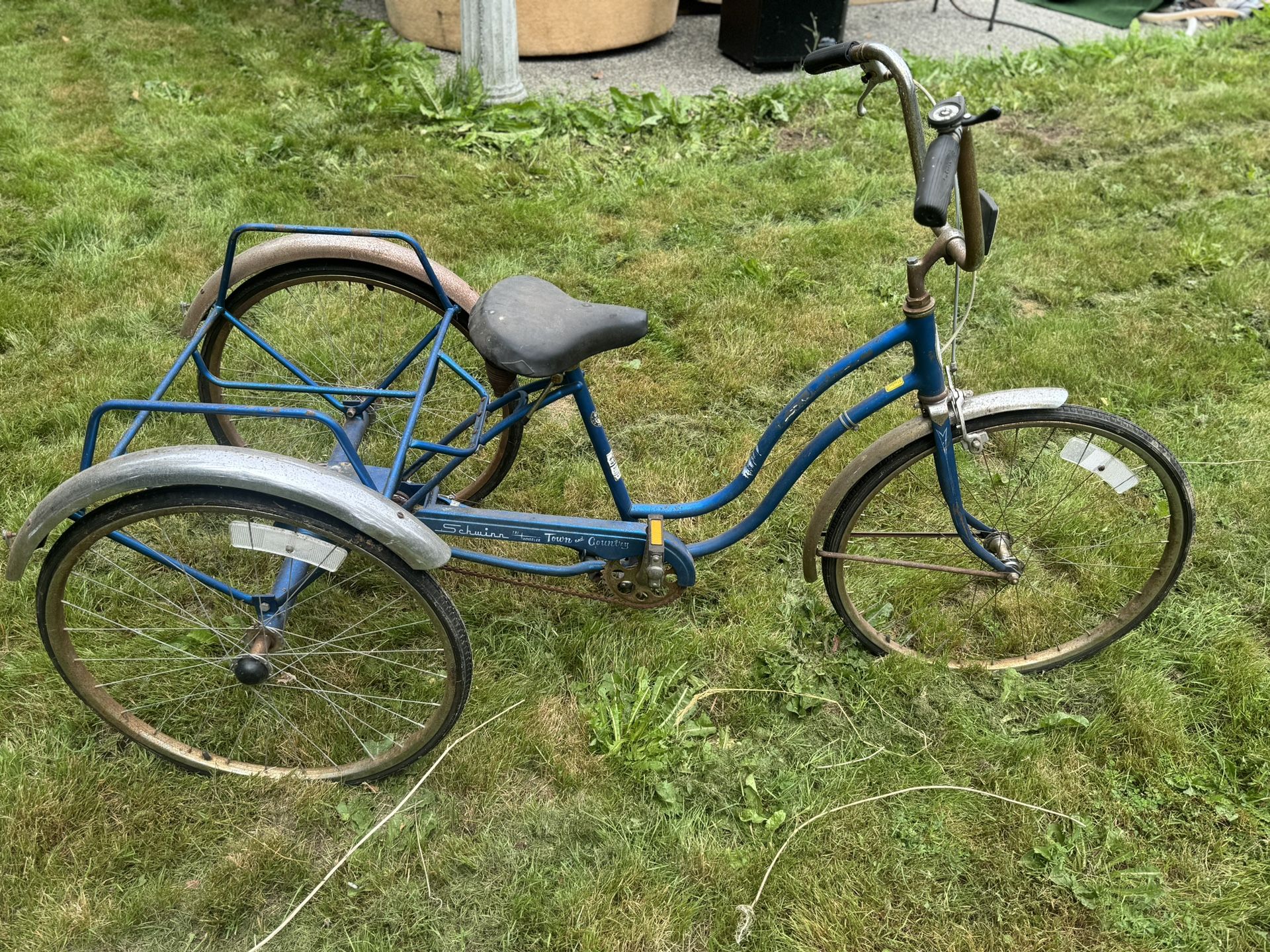 Vintage Antique 1966 Schwinn Tricycle Bicycle Restoration Project Old School