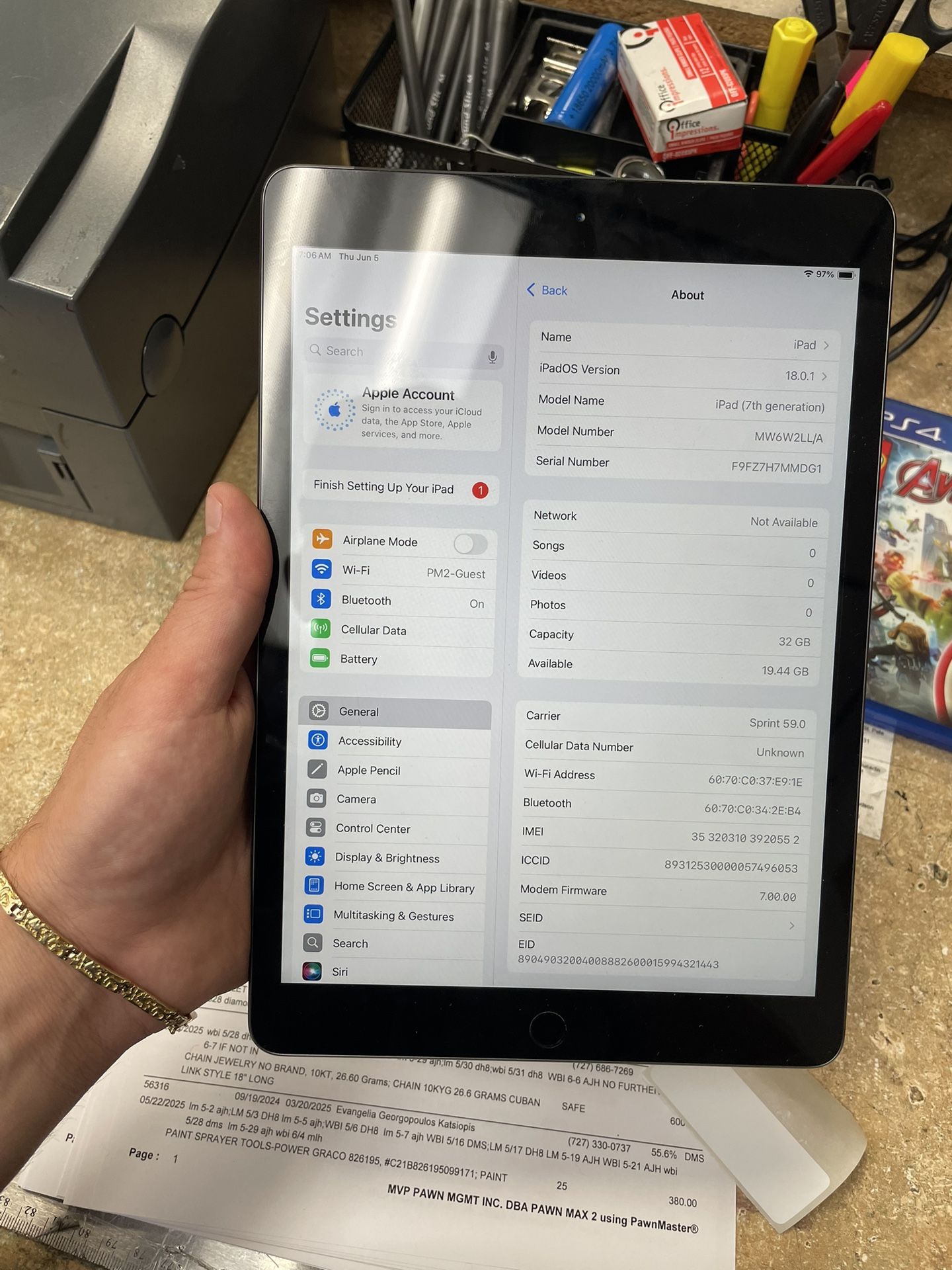 Apple iPad 7th Gen WiFi & Cell 128gb