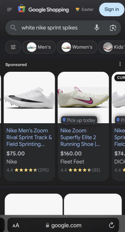 Nike Sprinting Spikes