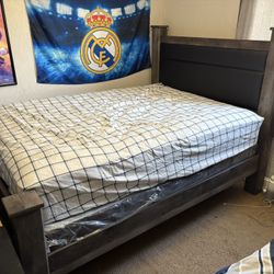 NEW Queen Size Bed Frame & Box Spring