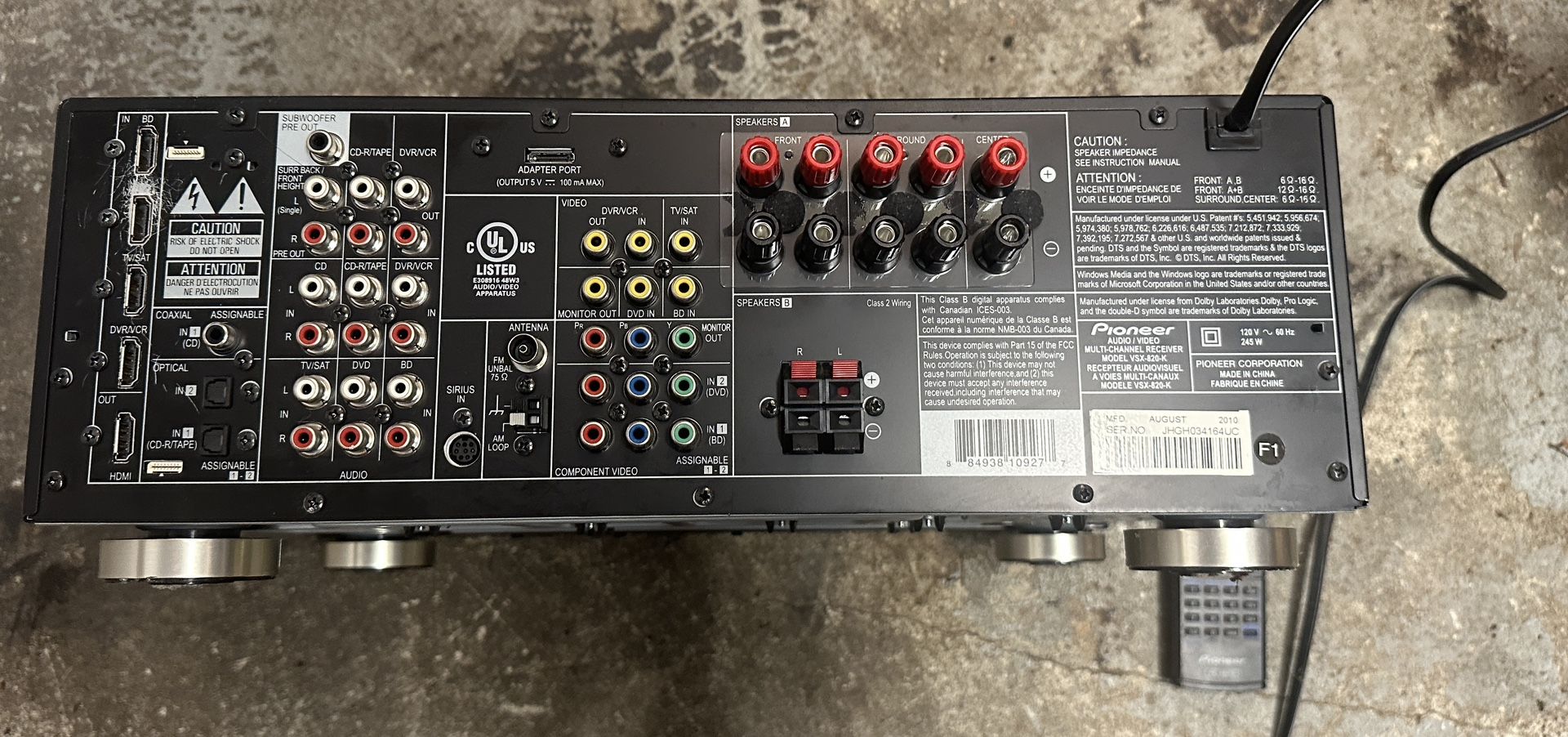 FREE - Pioneer Receiver & Boston Speakers
