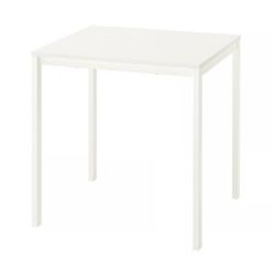 White IKEA (VIHALS) Table 29 1/8x29 1/8
