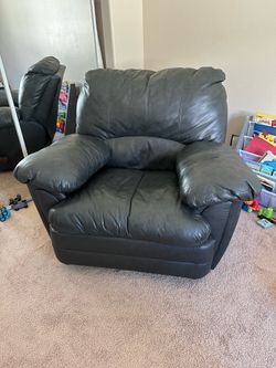 Lazy Boy Rocking Recliner- real leather