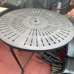 Bar Height Table And Vase