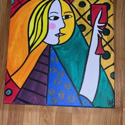 ART: Abstract woman painting