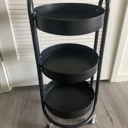 Rolling Metal 3-Tier Cart