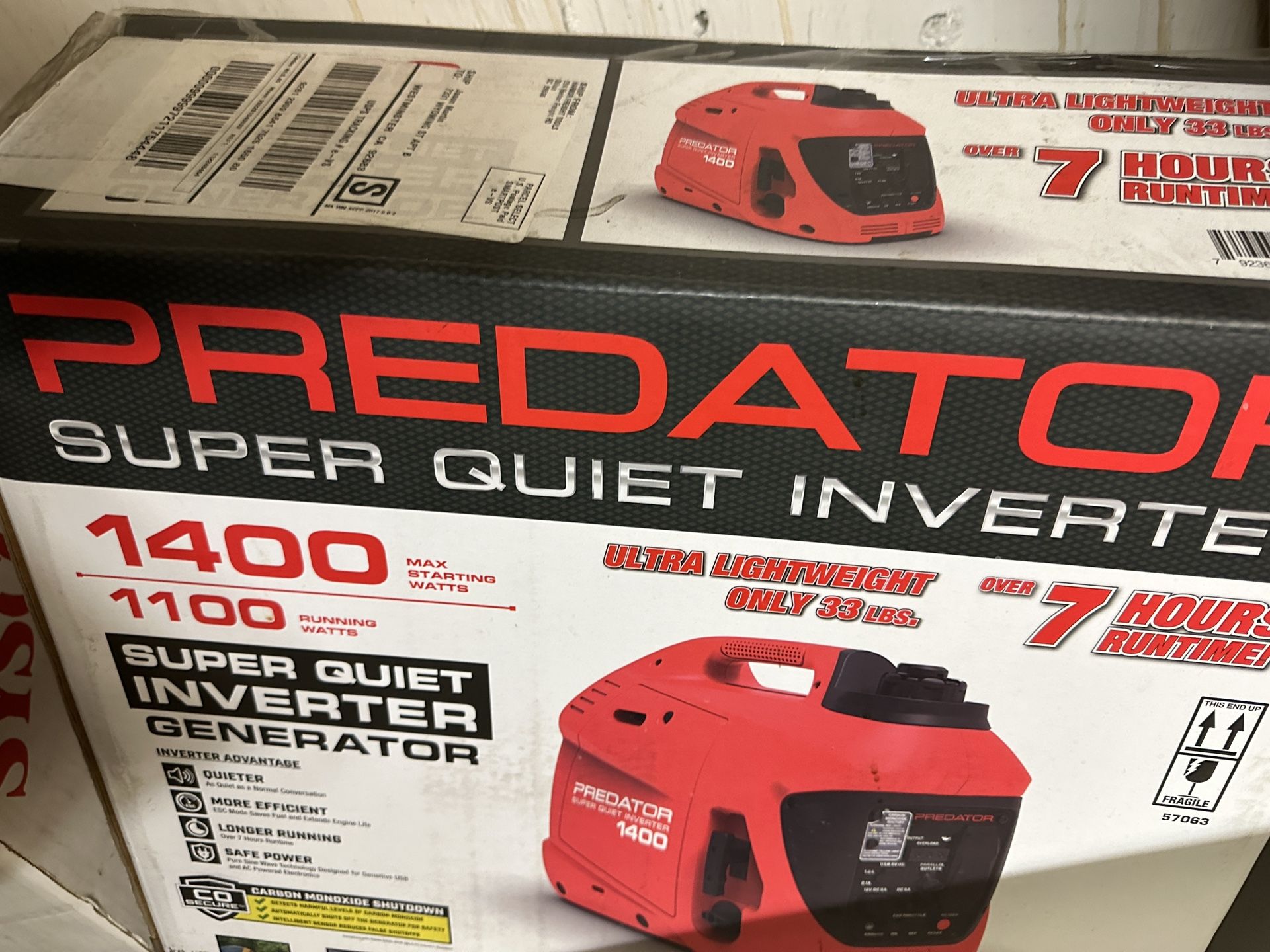 Predator 1400 Inverter Generator Harbor Freight Tools