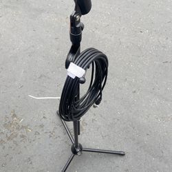 Microphone Boom Stand + 25 Foot Cable 