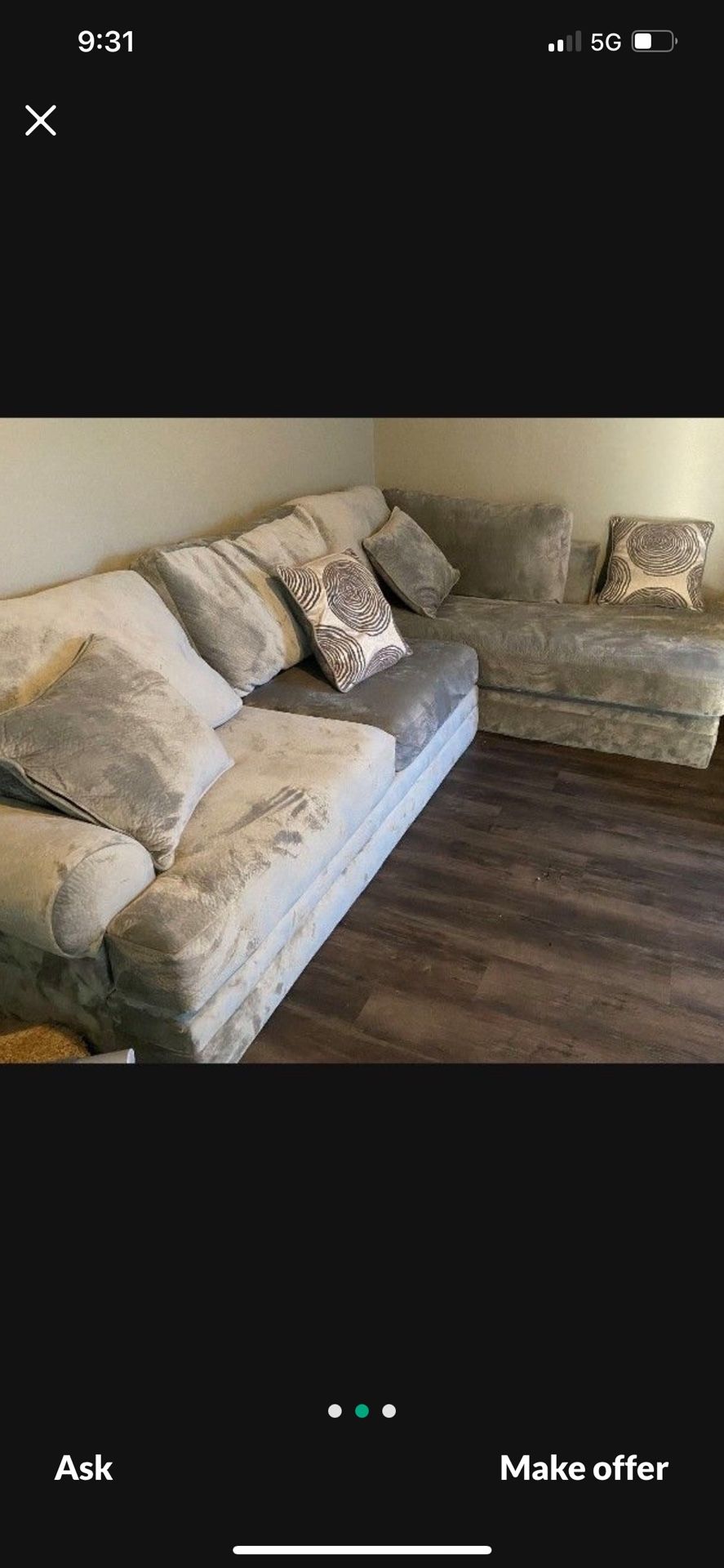 Groovy sectional Couch 