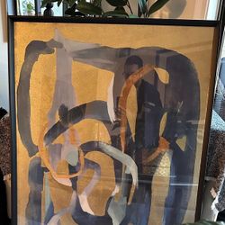 Abstract Black Contemporary Modern 41 L X 31W