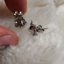 925 STERLING SILVER "" UNICORN 🦄 EARRINGS""