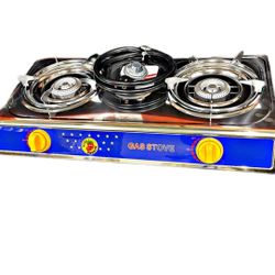 Estufa De 2 Quemador Para Gas Propano Nuevo Con Mangera