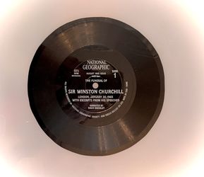 Record 1965 National Geographic The Funeral Of Sir Winston Churchill #031124A2