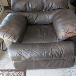 Faux Leather Rocket Recliner 