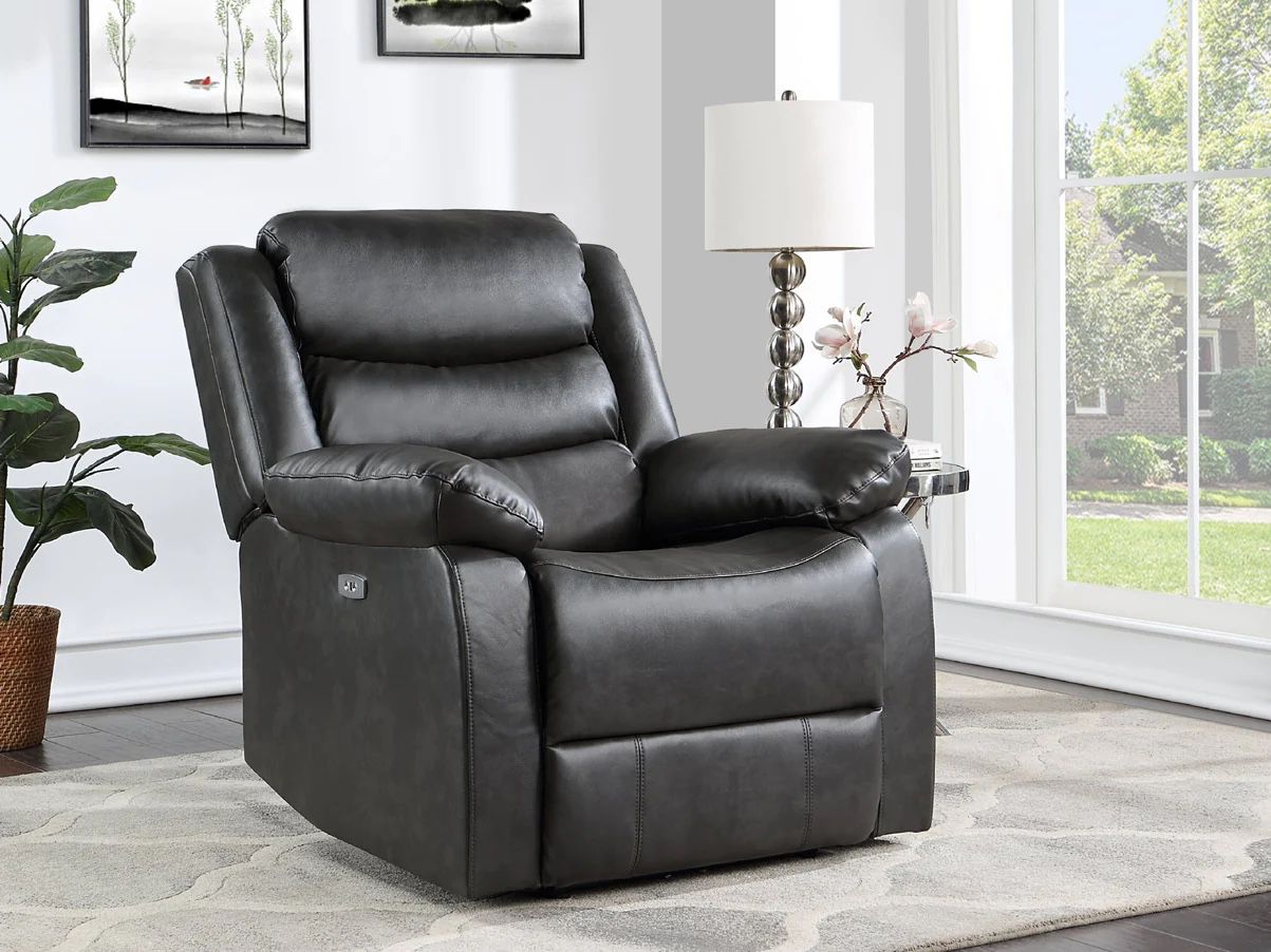 NEW Genuine Leather Recliner Sofa Chair