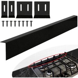 30" - 34" Stove Gap Filler Stainless Steel Backsplash