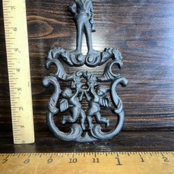 Vintage Iron Trivet Sailor & Cherubs 