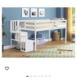 Loft Style Bunk Bed With Storage