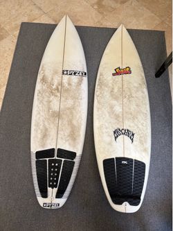 Pyzel phantom and lost mayhem surfboards￼