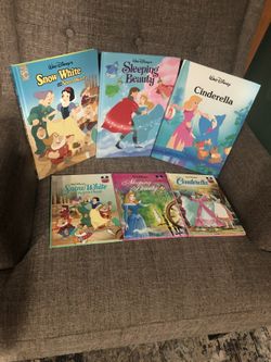 Walt Disney Princess Hardback Books CINDERELLA & SLEEPING BEAUTY & SNOW WHITE