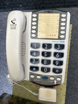 AMERIPHONE XL 40. Vintage Working Telephone Phone. BIG NUMBERS & BUTTONS Helps The Elderly, Disabled, Arthritis, Visually Impaired & Legally Blind 