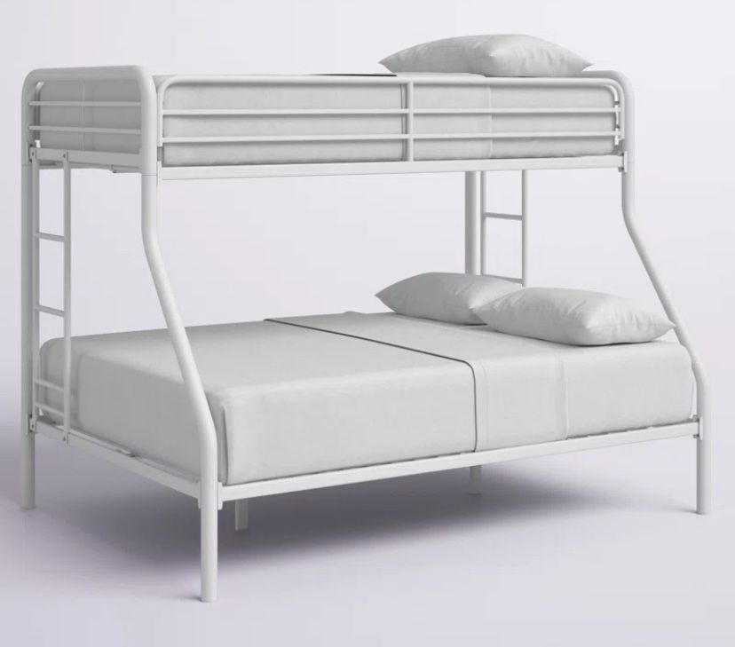Twin Bedframe Over Full Bunk Bed