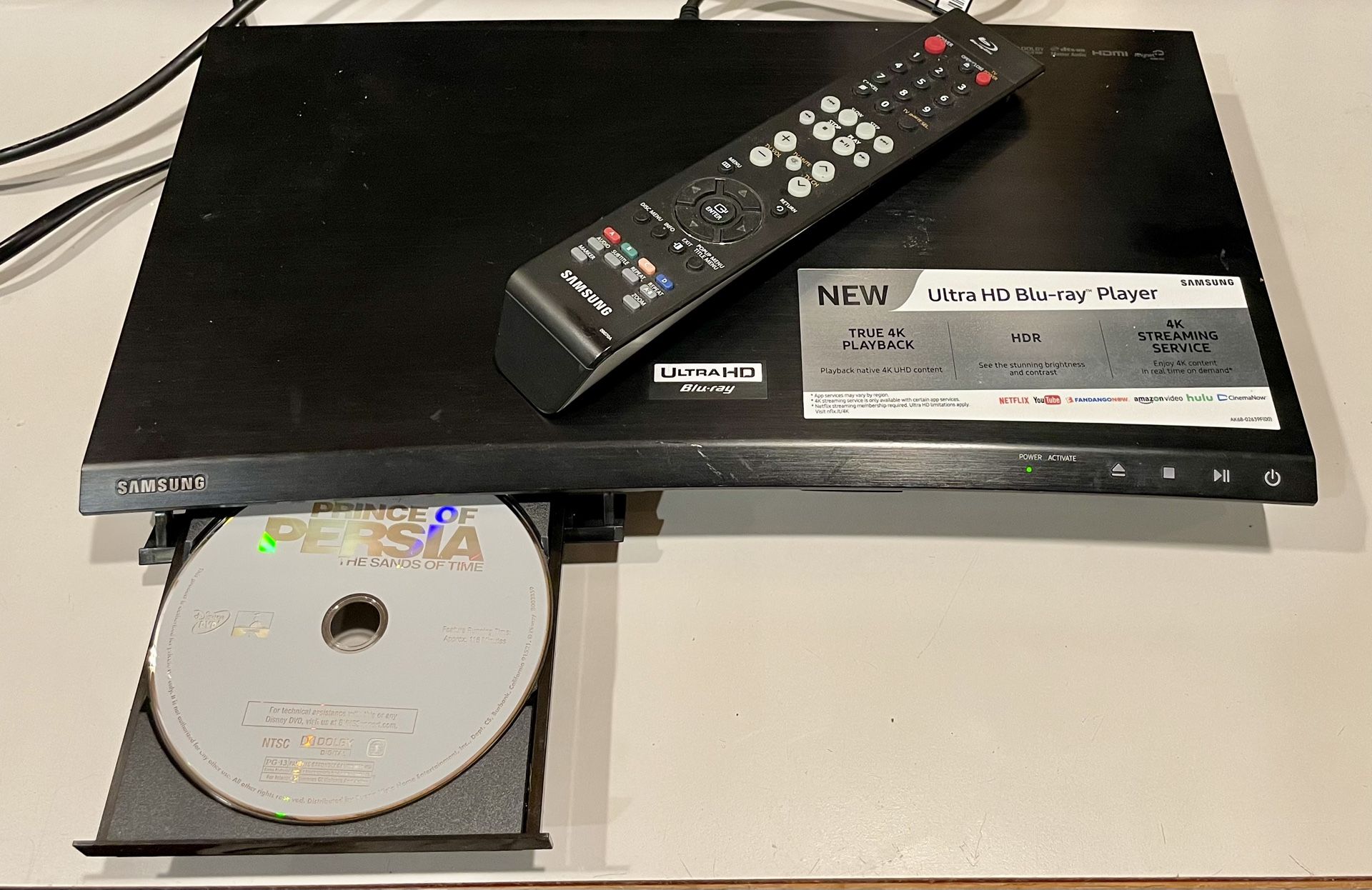 Samsung UBD-KM85C 4K Ultra HD 3D Blu-ray Player Remote