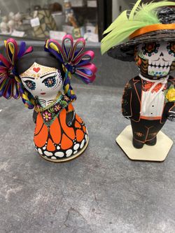 Chanelin Handpainted Day Of The Death Figurines
