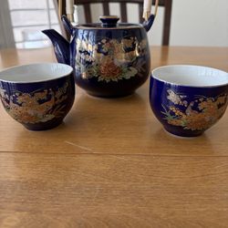 Traditional Japanese Kutani Teaset