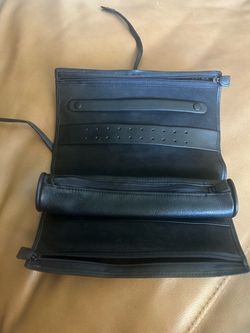 BERMAN LEATHER JEWELRY ROLL