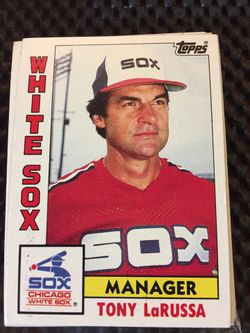 1984 White SOX team set Topps baseball cards