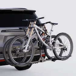 TANX Bike Racks for Ebikes,Fat Tire Bike Rack for Tow Hitch 2-Bike 160 lbs Capacity,Hitch Bike Rack for Heavy E Bike, Wobble Free Smart Tilting Foldin