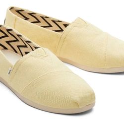 TOMS Alpargata Banana Yellow Heritage Canvas – Women’s 6.5