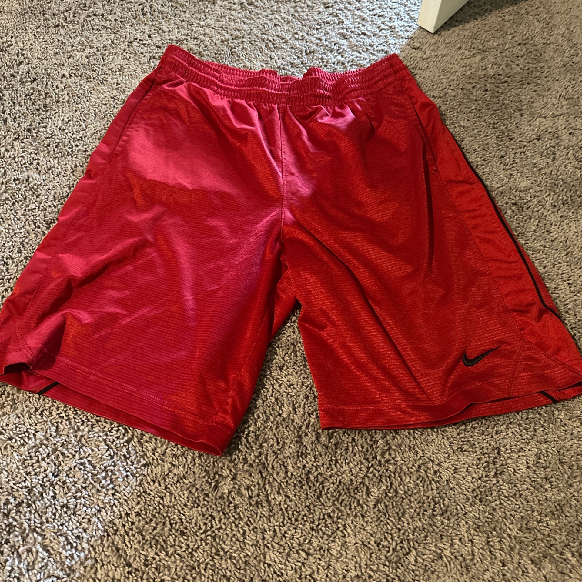 Vintage Red Nike Shorts Size Large