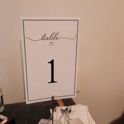 Wedding Table Numbers with stand, 1-10