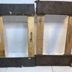 Pair of Milwaukee Furniture Dolly Hand Truck 4 Wheels Wood Material 1000lb Capacity 