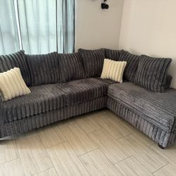 Sectional Sofa Gray 