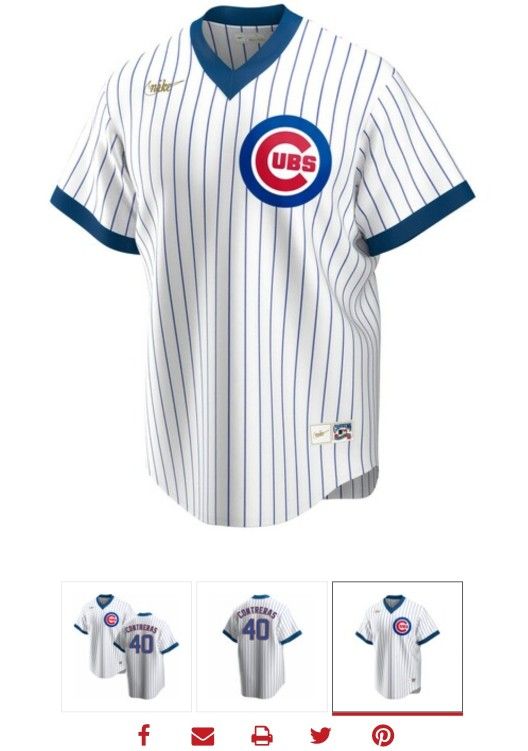 Willson Contreras Chicago Cubs 1968 Cooperstown Jersey by Nike