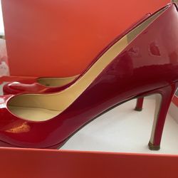 Patent Red 4” Sophia Stiletto. Size 9 (Ivanka Trump brand)
