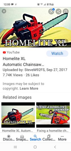 homelite 18" chainsaw