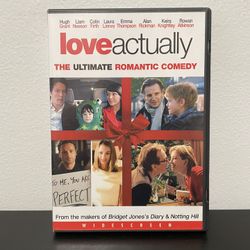 Love Actually DVD Movie Hugh Grant Liam Neeson Romance Comedy Christmas 2004