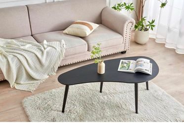 Solid Wood Table Desk, Coffee Table End Table Round for Kitchen Dining Room, Living Room