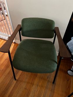 Cb2 Warren Green Chairs. Made in Italy. Excellent condition.