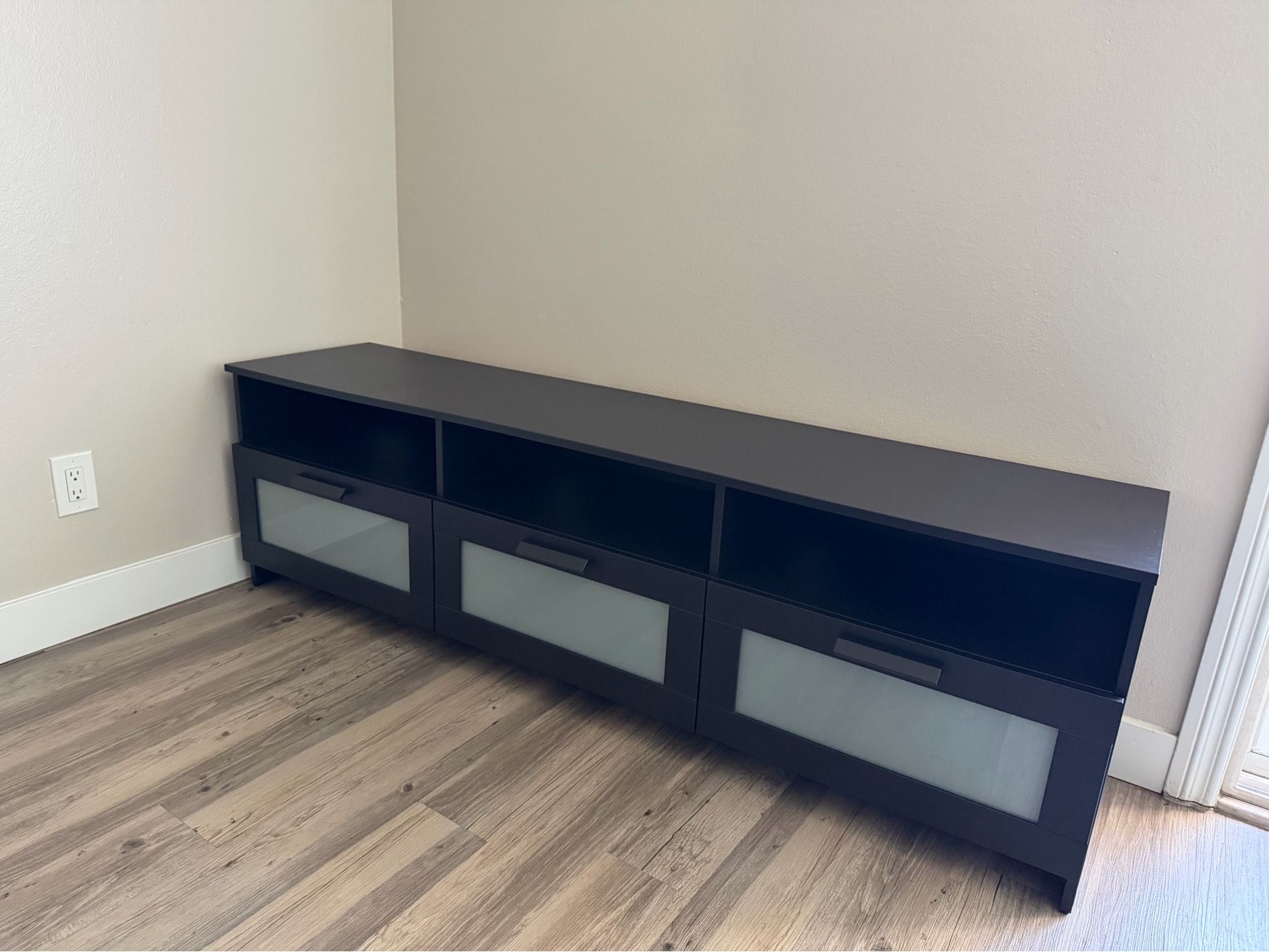 Black 3 Drawer IKEA TV Stand