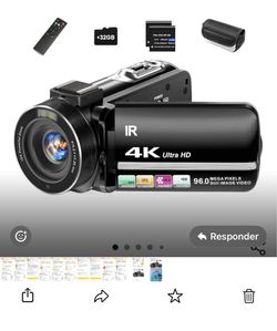 Camara de video 4K Videocámara 96MP