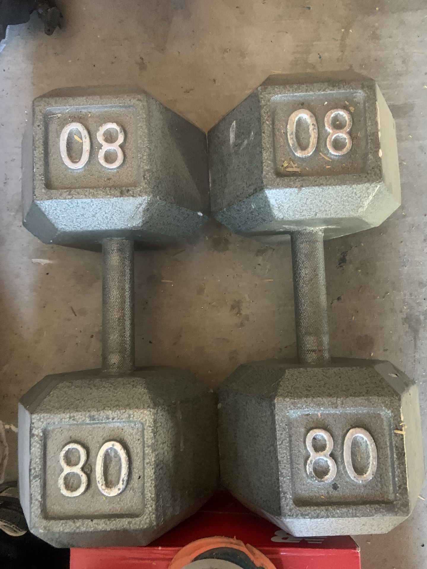 80 Pound Dumbbells 