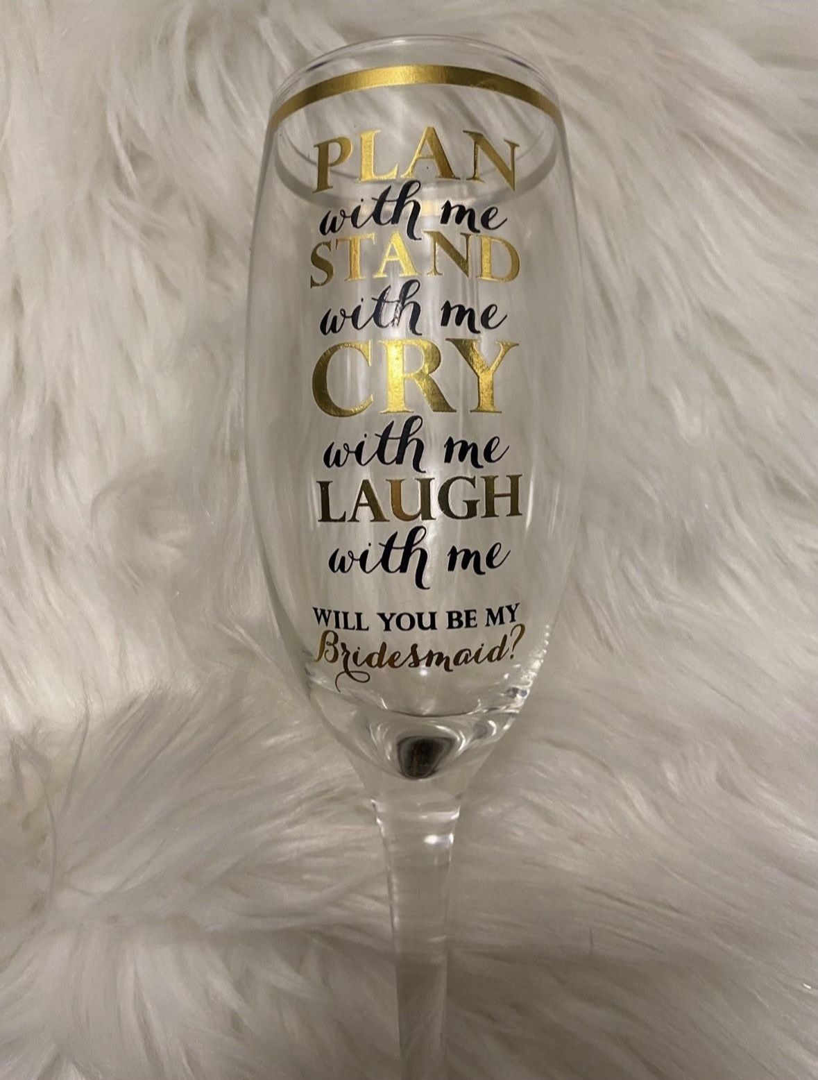 Bridesmaids Champagne Glasses