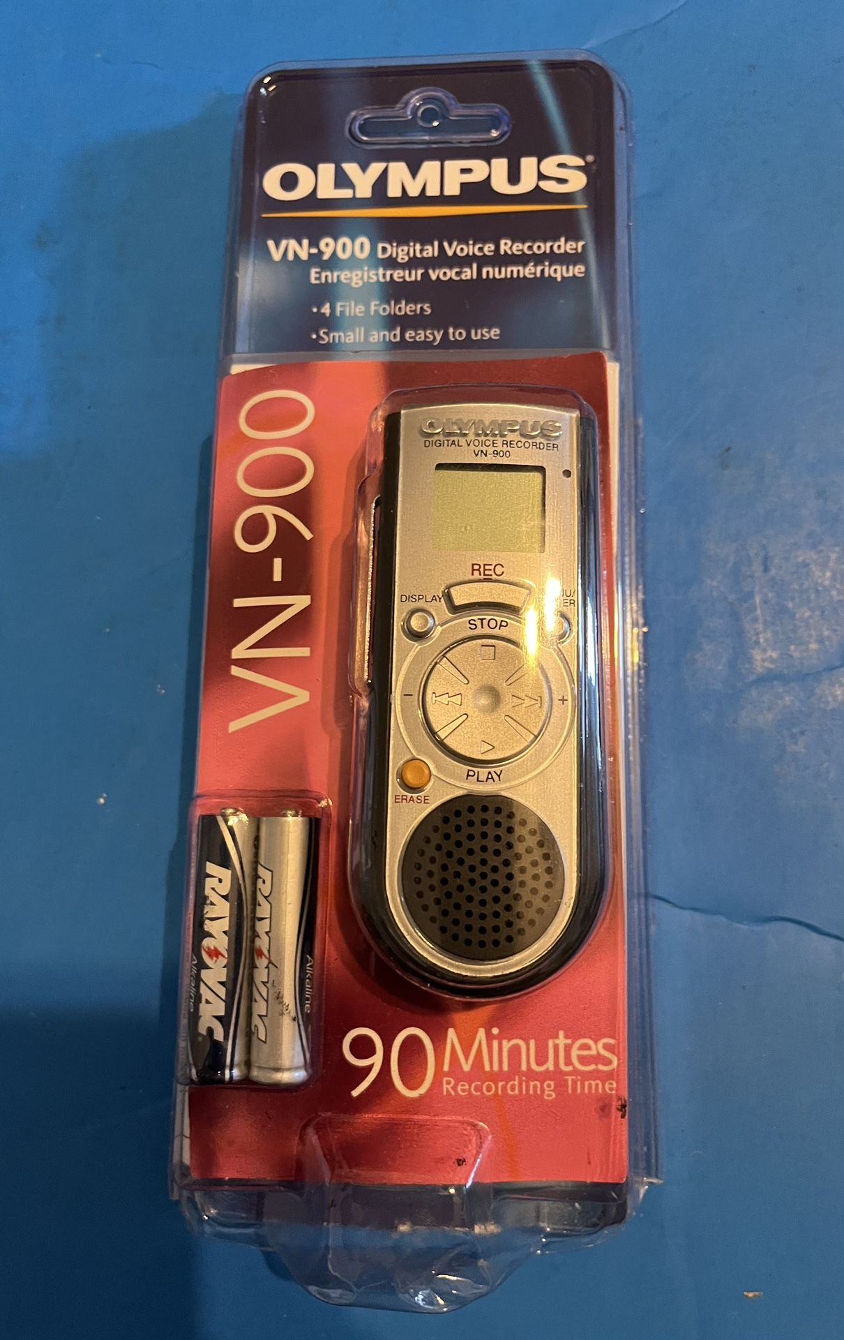Excellent Olympus VN-900 (1.5 Hours) Handheld Digital Voice Recorder with manual