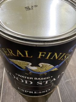 General Finishes Water Based Wood Stain, 1 Gallon, Espresso